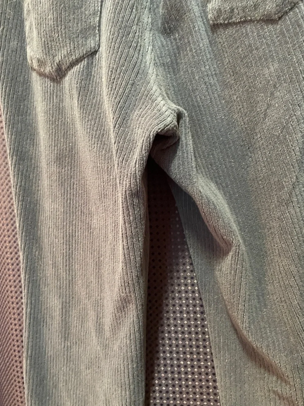 Belle by Kim Gravel Corduroy Slim Pants in Blue - Picture 11 of 11